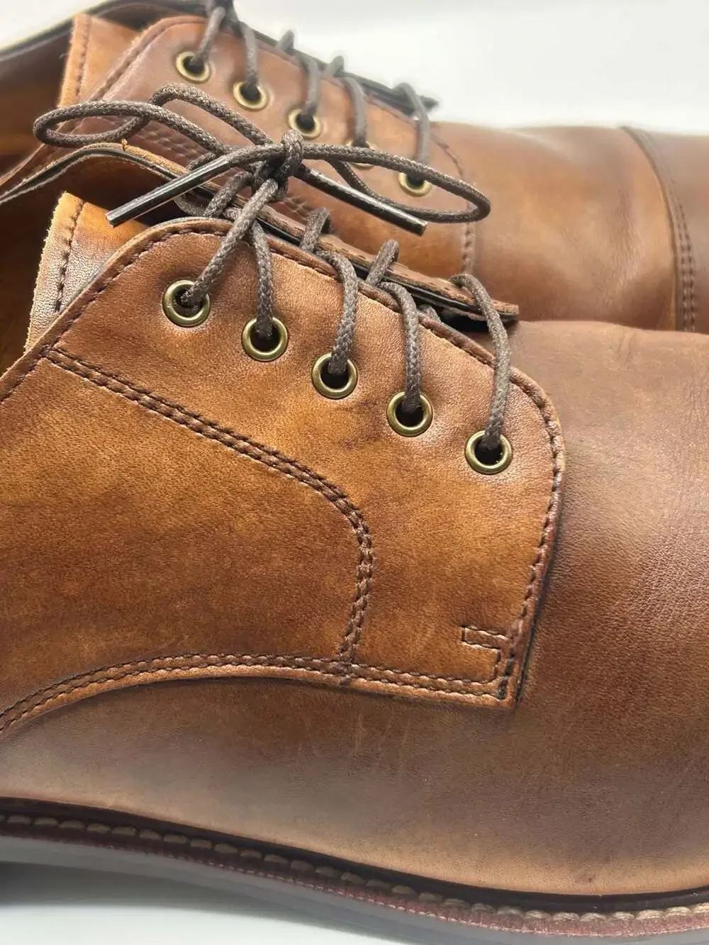 Blake McKay T9 Brown Leather Cap Toe Oxford Dress Shoes